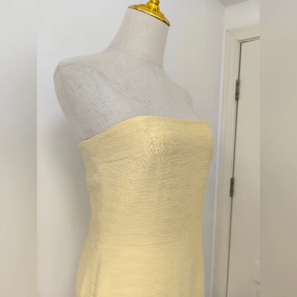 Alexis Yellow Strapless Maxi Dress - Picture 9 of 14